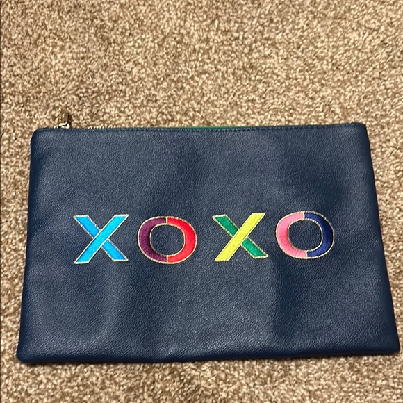 C. Wonder Handbags - C. Wonder Navy Leather Pouch